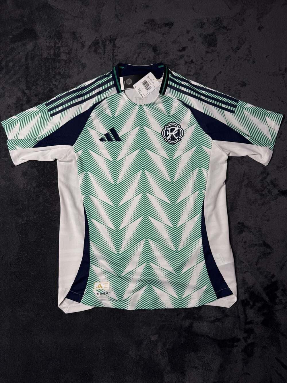 Adidas New England Revolution Away Authentic Jersey Size L White